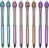 Maydahui 12PCS Pineapple Crystal Bling Ballpoint Pens, Retractable Quicksand Pens for Girls School Office Supplies