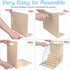 Clipboard Holder, Wooden Clipboard Storage Rack with Sturdy Metal Shelf, Organizer for Classroom, Office, Home (2 PCS)