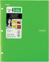 Five Star 4 Pocket Folders, Plastic, Teal, White, Purple, Lime, 4 Pack (38076)