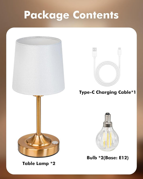 5000mAh 3-Level Dimmable KEILAIMO Cordless Table Lamp, Rechargeable Table Lamp with Brightness, Portable Nightstand LED