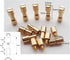 NC HAISDA Brass Corby Bolts Fasteners EDC KnifeMakers Pivot Pin Rivets DIY Knife Handle Studs Screws Pack of 10 6 8mm