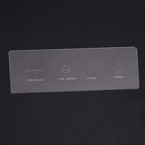 Microscope Slides Reticle Calibration Slide Ruler, Objective Micrometer Calibration Slide Glass Stage Micrometer