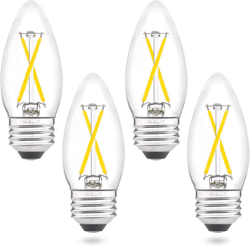 Dimmable E26 LED Candelabra Bulb 25 Watt Equivalent, Daylight White 5000K, 120V
