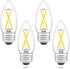 Dimmable E26 LED Candelabra Bulb 25 Watt Equivalent, Daylight White 5000K, 120V