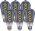 ST58 (ST19) LED Edison Bulbs, 45 Watt Equivalent, Dimmable Antique LED Filament Bulbs, 5000K Daylight White, 6 Pack