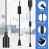 10 Pack Bulb E26 E27 Lantern(Black,6 Hanging Light Cord Pendant Light Cord with Switch Light Socket Extension Light