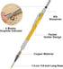 Enhon 2mm Mechanical Carpenter Pencil Set with 12 Marker Refills, Sharpener, Extended Needle-Nose Tip (Black, Yellow)