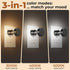 GEPLAD 2 Pack Dimmable 3-Color (3000K-5000K) Dimming100%-10%, IP65 LED Night Light,Touch Control & Temperature Plug