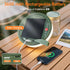 LEDLAY 40FT 8 Solar Camping String Lights, Rechargeable String Lights with Modes, Waterproof Outdoor Lights with Delay