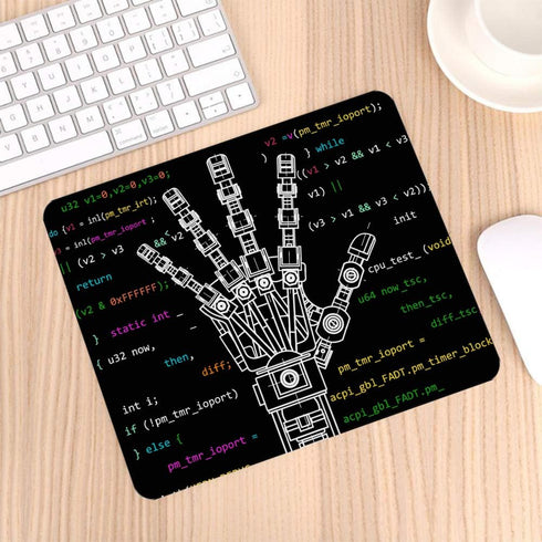 Gaming Mouse Pad: Drawing Model of Robot Arm Robotics Ideas Non-Slip Rubber Pad