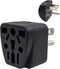 US Travel Plug Adapter for EU/UK/AU/CN/JP/Asia/Italy/Brazil to USA (Type B), 3 Prong Grounded Wall Plug