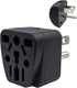 US Travel Plug Adapter for EU/UK/AU/CN/JP/Asia/Italy/Brazil to USA (Type B), 3 Prong Grounded Wall Plug