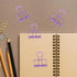 VILLCASE 10pcs Elliot Folder Office Binders Medium Binder Clips Binder Clips Large Black Folders School Binder Clips Folder Binder Clips for Paper Big Purple Metal Folder Sub Test Paper by VILLCASE