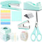 Teal Office Supplies and Accessories, Mint Green Stapler and Tape Dispenser Set for Women, Office Gift