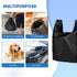 LimonLaviu 100 Pack, 11.5'x 6.5" 21', 22 Black Plastic Grocery Bags, x Pound Capacity, Heavy Duty, Unscented