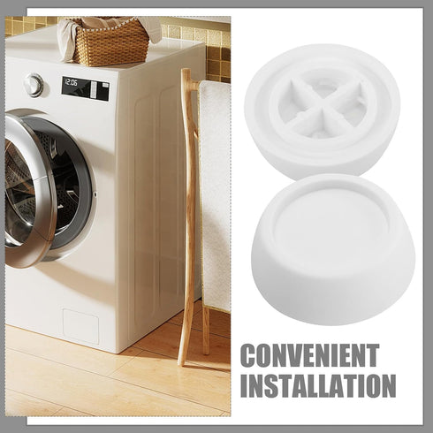 2pcs HOMSFOU Washing Machine Feet Stabilizer Anti-Vibration Pads Nonslip Leveling Pads for Washer Dryer Furniture Noise