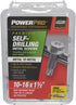 Power Pro Premium Self-Drilling Metal Screws, Zinc Plated Steel, #10 x 1-½ inches, Box of 68