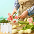 100 Pack 60 ML 4.3 Inch DAJAVE Floral Water Tubes Plastic Water Tubes for Flowers, Clear Flower Vials with Caps