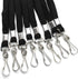 Beebel Breakaway Lanyards, Black Neck Straps with Swivel J Hook for Badge ID Card Holder