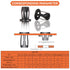 EZ-NUTUL Set (1/4-20 Tool-12pcs, Jack nut Installation Tool Hand Thread Insert Jacknuts Assortment Kit for Thin Metal