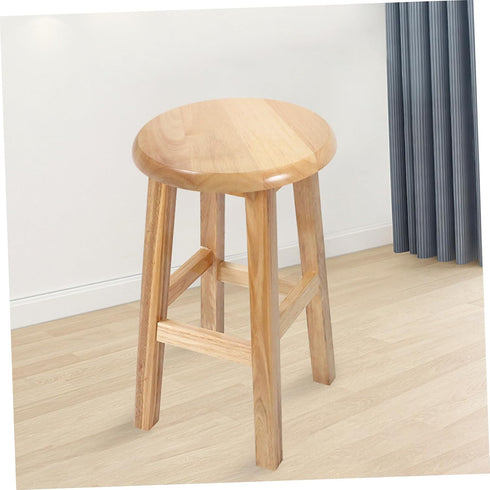 BESTYASH Wooden Round Stool Replacement Seat Easy to Clean Practical Design for Kitchen and Dining Room for Home