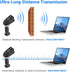 onewscan 1D 2.4G 2 1 Barcode Scanner Wireless, Laser Bar Code Scanners with Stand Wireless & USB Wired Connection Plug