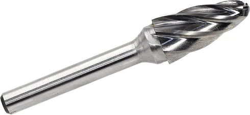 Carbide Burr - SF5-NF Aluma-Cut Rotary Burr Bits File for Aluminum, 1/4 Inch Shank, 1/2 Inch Head Diameter, 1 pcs
