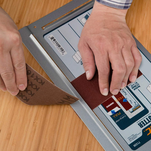 POWERTEC 71336 Sandpaper Cutter for Woodworking and Metalworking Shops, Custom Cut 1/4, 1/2, 1/3 Sheets