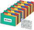 Olivo Plastic Index Card Dividers 3x5 Poly Set with 1/5 Cut Tabs for A-Z Alphabet, 30 Pack