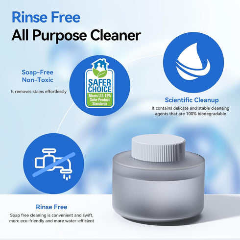 2 1 IPX7 6 Electric Spin Scrubber in Scrubber Brush & Cleaning Spray with No-Rinse Formula Cleaner Full Body Waterproof