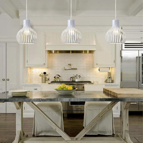 14.27 Industrial Plug in Pendant Lighting Metal Wire Cage Hanging Light Fixture with Ft Hanging Cord and On/Off Switch