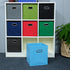 LOXGO 28.6x26.5x2.2cm File Organizer Box Storage Filing Folder Storage Filing for Desk with Lid with Hanging Folders