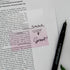 Gradient Transparent Sticky Notes, 8x8 cm See Through for Annotating, 50 Sheets/Pad, 4 Pads