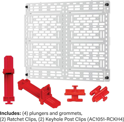 Legrand - OnQ Universal Mounting Plate 10 Inch, Secure Devices in Structured Media Enclosure, White, AC1040F