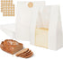 Aimyoo Homemade Sourdough Bread Bags, 13.7x8.3x3.5in 50 Pack White Bakery Bags with