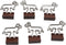 Dachshund Shaped Binder Clips 25 Count Bag Small 23mm Office Gift (Brown)