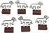 Dachshund Shaped Binder Clips 25 Count Bag Small 23mm Office Gift (Brown)