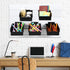 6 Pack Slatwall Bins with Hooks Set, Wall Mounted Storage Bins for Organizing Accessories, Tools, Office, Black