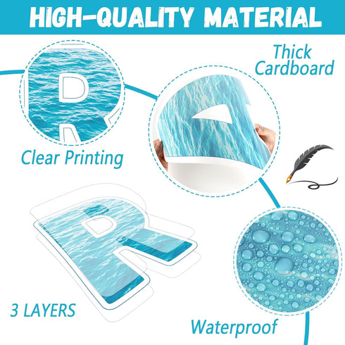 Classroom Reading Poster Decorations, Ocean Theme Bulletin Board Supplies for Pre-School Elementary