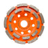 FEWELL 4 1/2” Concrete Grinding Wheel, Double Row Diamond Cup Wheel with 7/8” Arbor