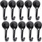 E BAVITE Swivel Swing Black Magnetic Hooks, 30lbs Neodymium Hooks with Black Epoxy Coating, Pack of 10