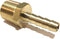 1/4" Hose ID to 3/8" Male NPT MNPT Straight Brass Fitting Fuel/AIR/Water/Oil/Gas/WOG (Qty 1)