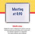 School Smart Dry-Erase Board, 8 x 12 Inches, Each