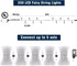 250 82ft 8 LED Green String Lights Indoor, St Patricks Day Lights Clear Wire Modes Plug in Waterproof Christmas Lights