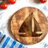 3PCS Sailboat 7.9x7.9 INFUNLY Nautical Acrylic Router Template Clear Router Inlay Template Ship Wheel Carving Templates