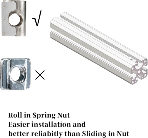 10 Sets Black L Shape 3030 Series Inside Corner Connector Bracket Set for 6mm T Slot Aluminum with 20 Screws