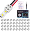 40 PCS 2-Pin 8mm Solderless LED Strip Connectors, Reliable Screw Down Connectors for Easy Installation