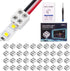 40 PCS 2-Pin 8mm Solderless LED Strip Connectors, Reliable Screw Down Connectors for Easy Installation