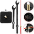 Wall Clock Mechanism Replacement Kit - Creative Wrench Shaped Clock Hands and Motor, Battery Operated DIY Clock Parts