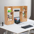 lxrnqcey 2-Tier 80cm Desktop Shelf, High-Capacity Desk Hutch Organizer, Multipurpose Wood Desktop Bookshelf Storage